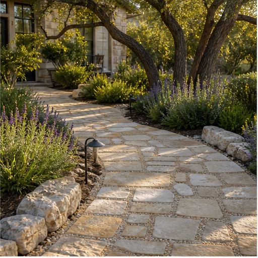 Drainage work in a residential yard